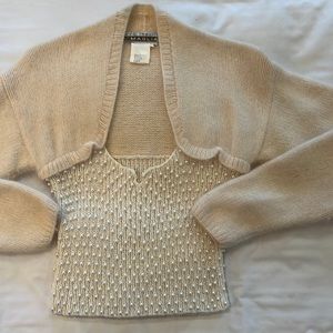 Rare find!!! Genuine Anne Pinkerton pearl angora sweater